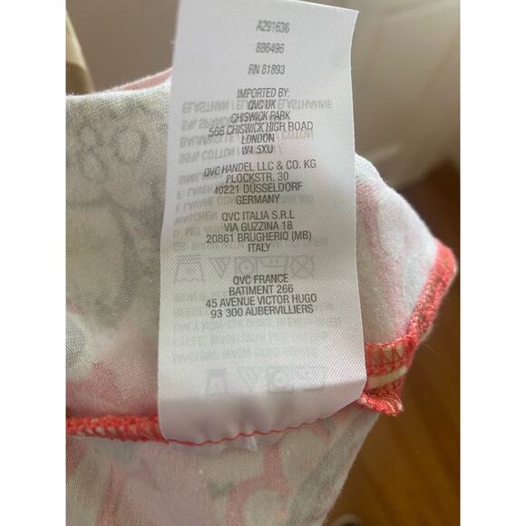 Women Denim and Co Size Large Long Sleeveless  Sundress VNeck Multi Color Soft - Picture 9 of 9